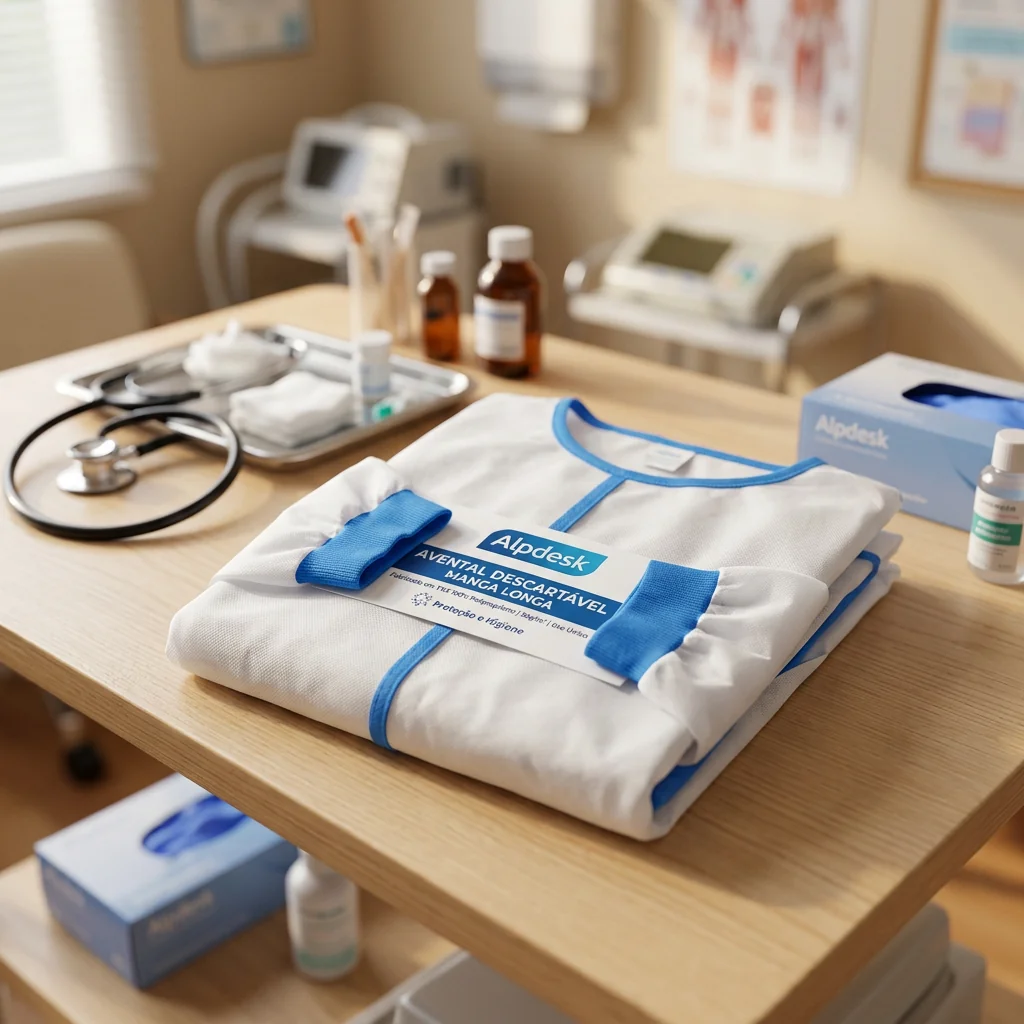 Avental Descartável Manga Longa