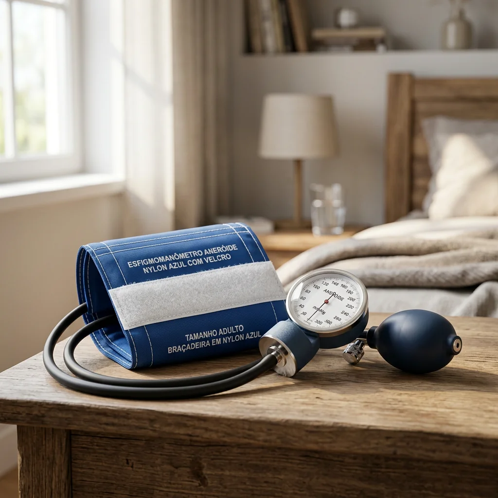 Esfigmomanômetro Nylon Azul c/ Velcro