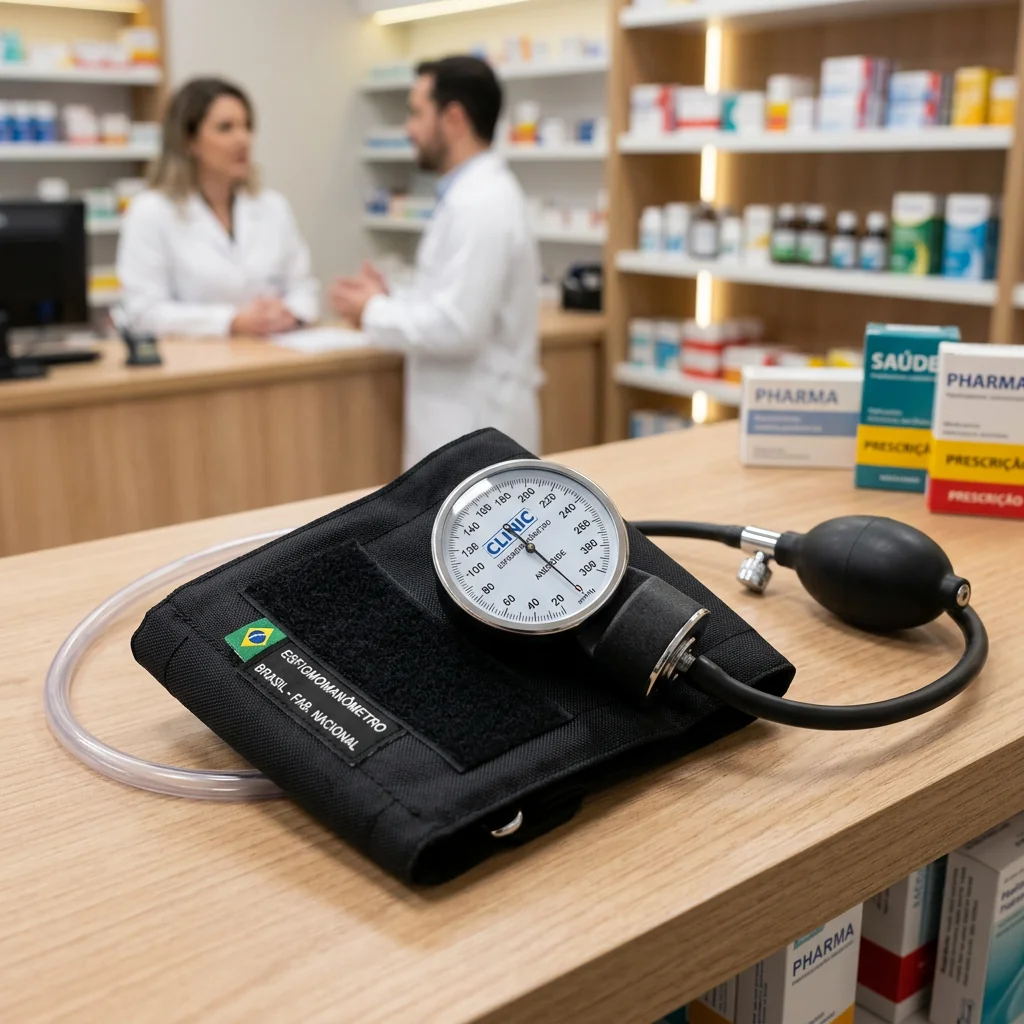 Esfigmomanômetro Nylon Preto c/ Velcro