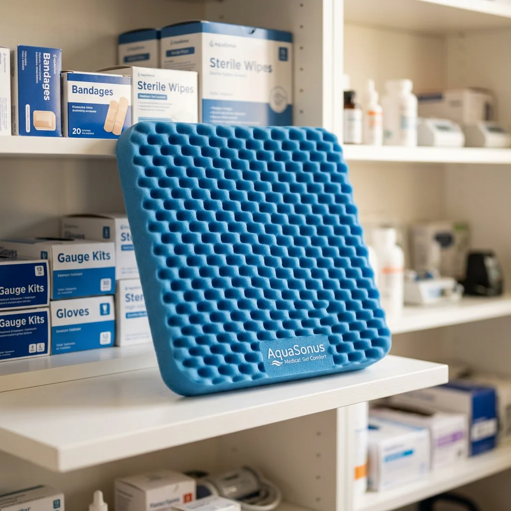 Forração Ortopédica de Assento Caixa de Ovo Gel Quadrada sem Orifício