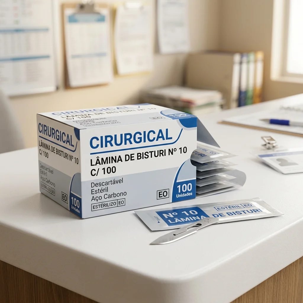 Lâmina de Bisturi N10 c/100