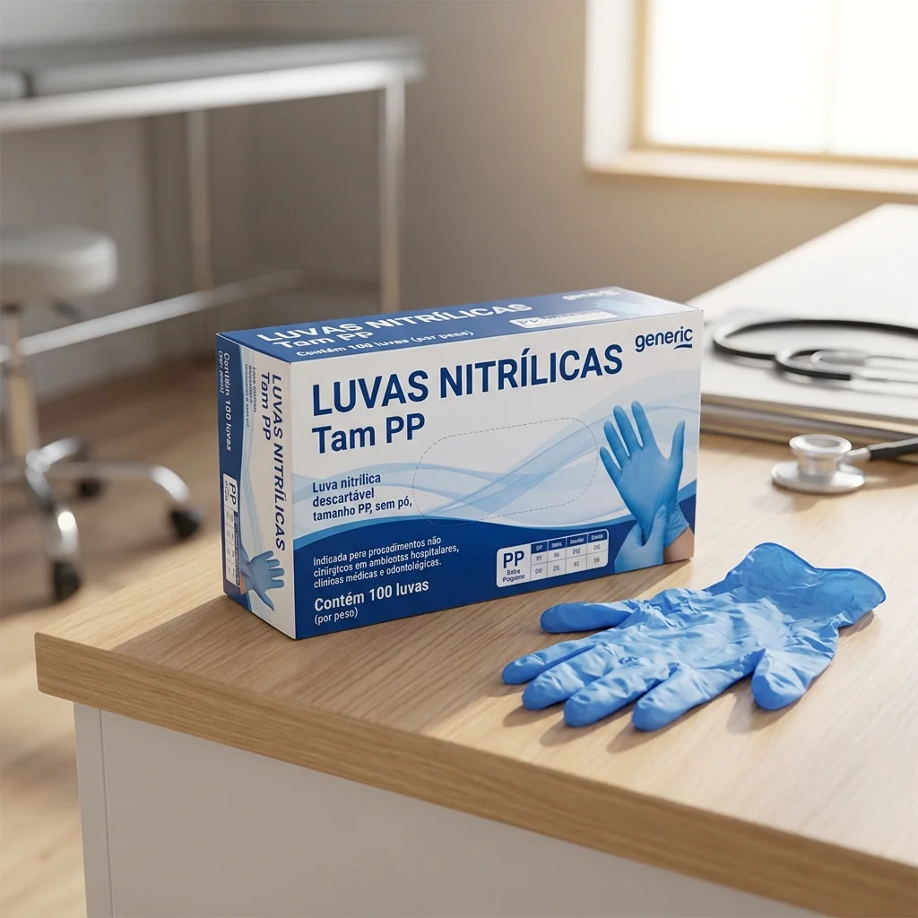 Luvas Nitrílicas Tam PP