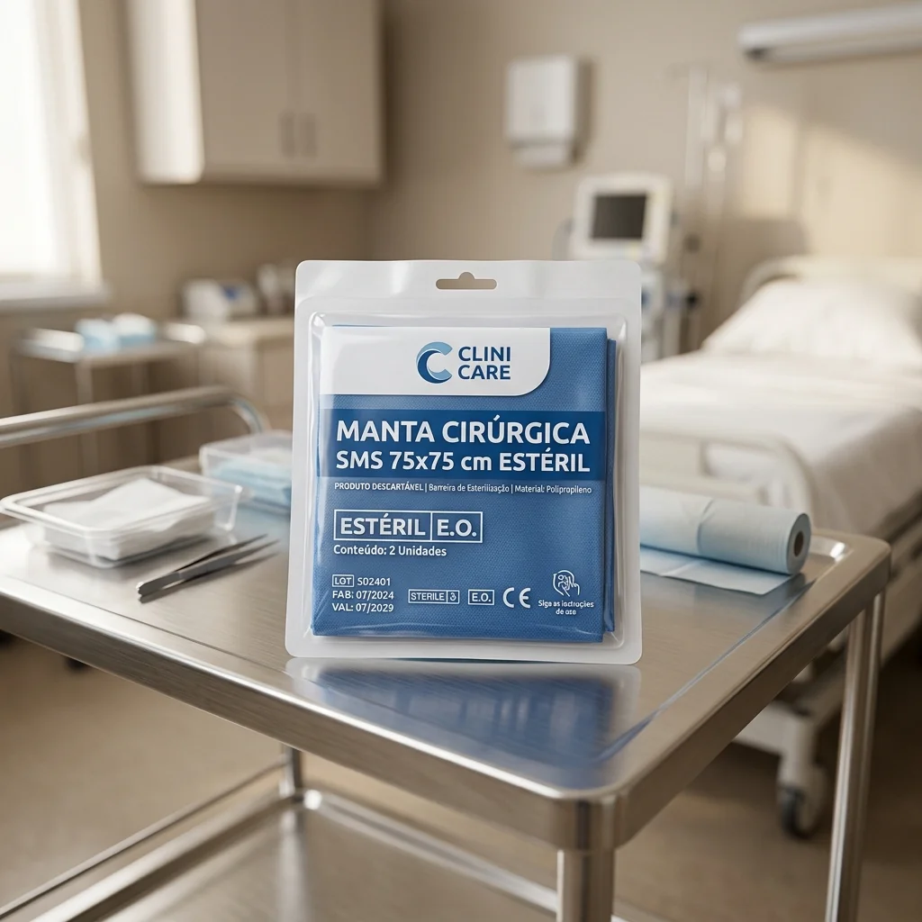 Manta Cirúrgica SMS 75x75 cm Estéril