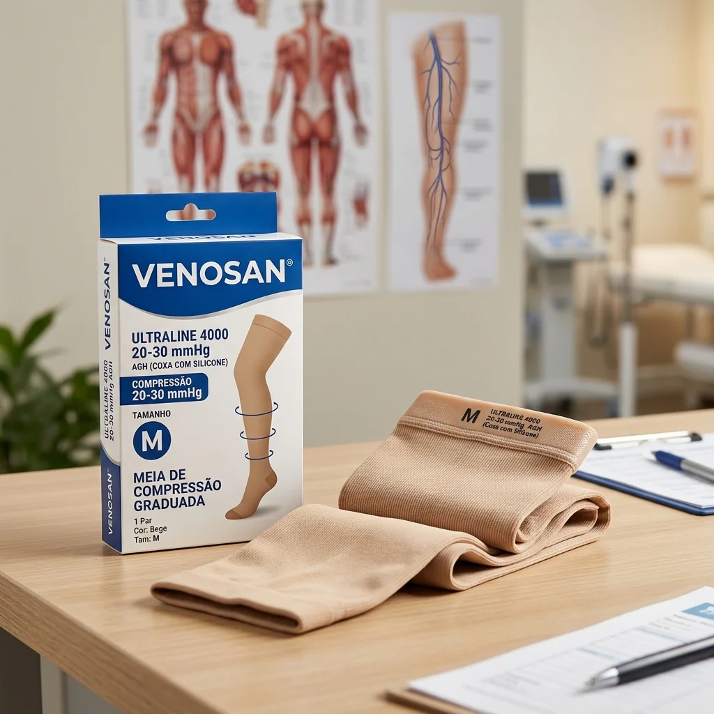 Meia de Compressão Venosan Ultraline 4000 20-30 mmHg AGH Tam M