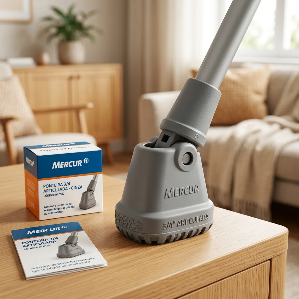 Ponteira 3/4 Articulada para Muleta Cinza