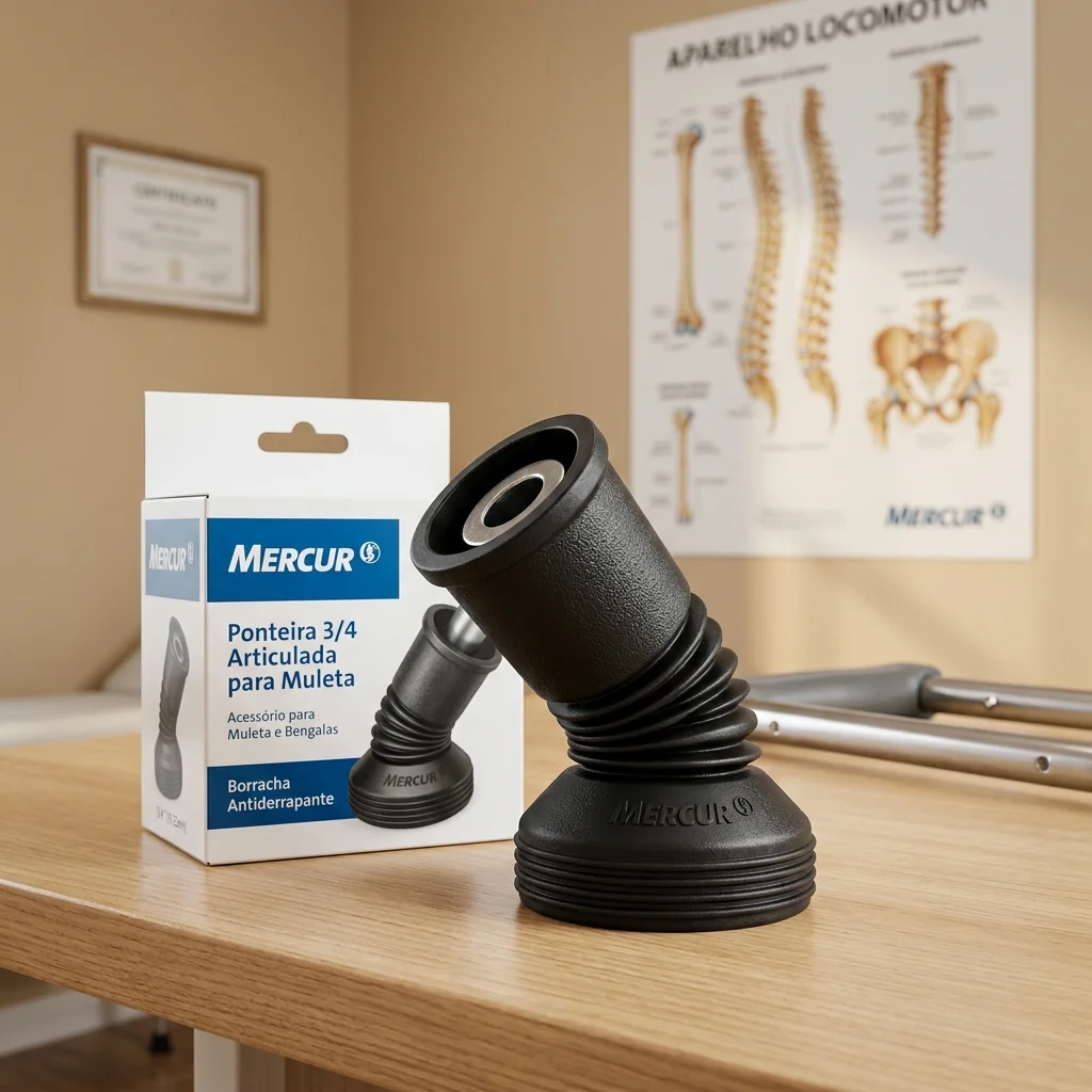Ponteira 3/4 Articulada para Muleta Preta