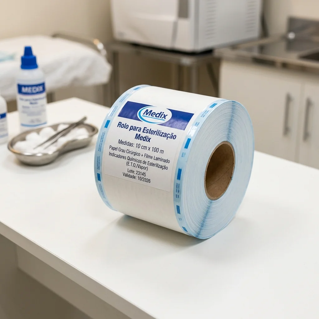 Rolo para Esterilização 10 cm x 100 m