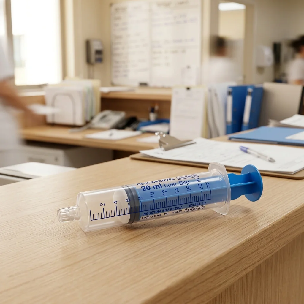 Seringa Descartável 20 ml Luer Slip