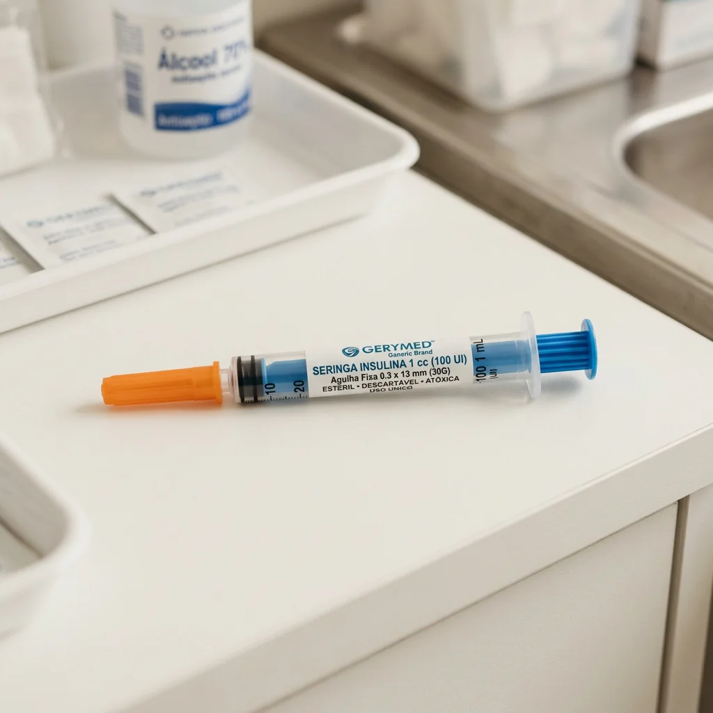 Seringa Insulina 1 cc s/Agulha